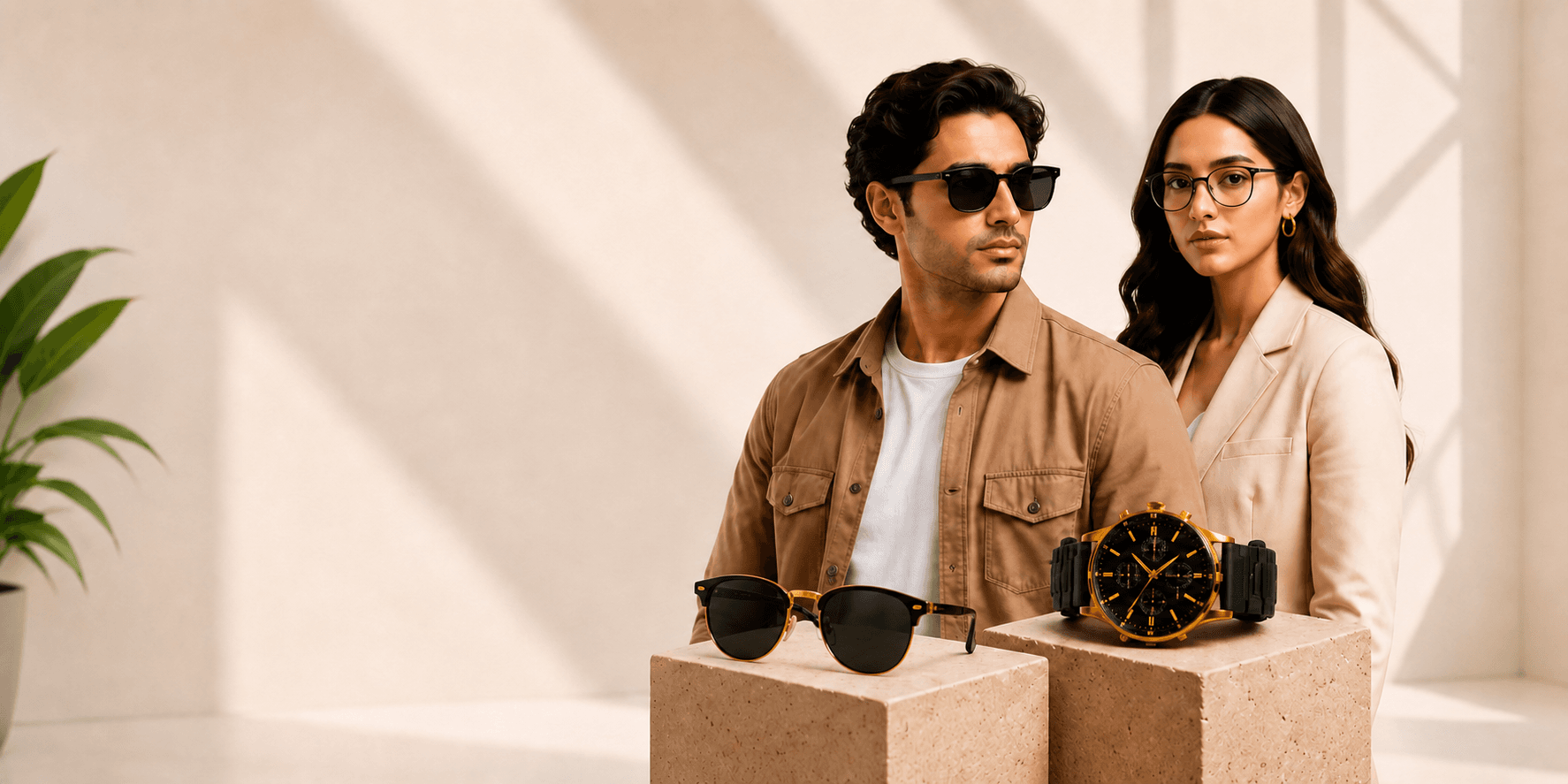 Luxury eyewear and watch campaign